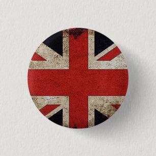 BRITISCHE Stolz-Schmutz Großbritannien-Flagge Button
