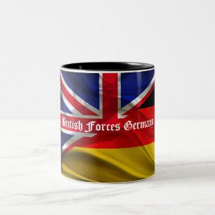 Britische Streitkräfte - Deutschland Gedenkverans Zweifarbige Tasse