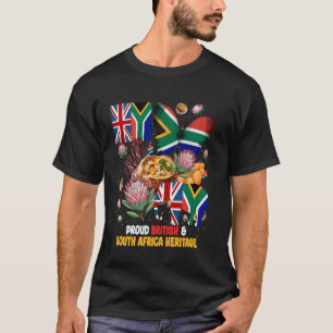 Britische südafrikanische Heritage-Idee für Kinder T-Shirt