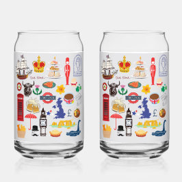 Britische Symbole Dosenglas