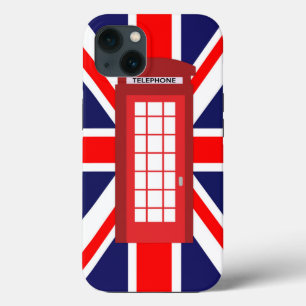 Britische Telefonzelle Union Jack Flagge iPhone Hülle