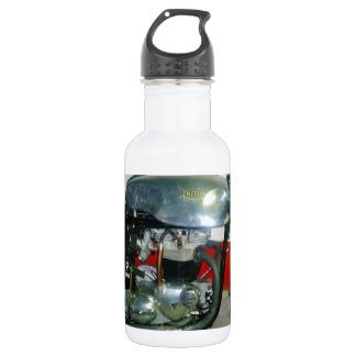 Britische Triton-Motorrad. Edelstahlflasche