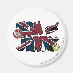 BRITISCHE Überlastung 2 Toms und Jerry Magnet