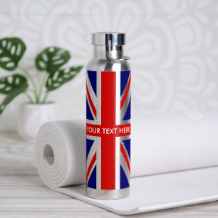 Britische Union Jack Flagge benutzerdefinierte Was Trinkflasche