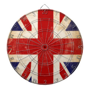 Britische Union-Jack-Flagge Dartscheibe