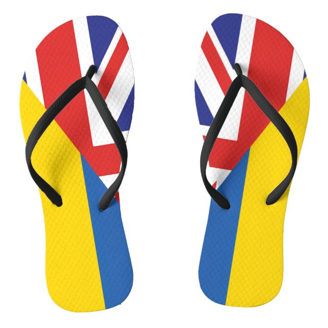 Britische Unterstützung für die Ukraine Sherpa Bla Flip Flops (Fußbett)