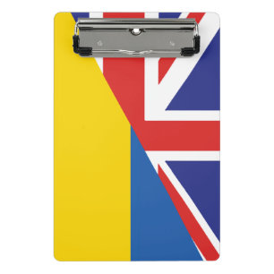 Britische Unterstützung für die Ukraine Sherpa Bla Mini Klemmbrett