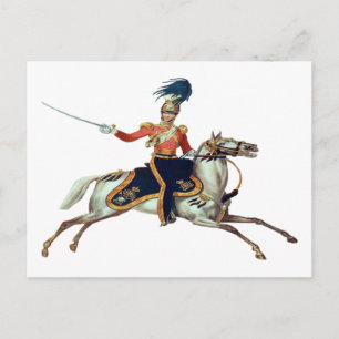 Britische viktorianische Kavallerie Postkarte