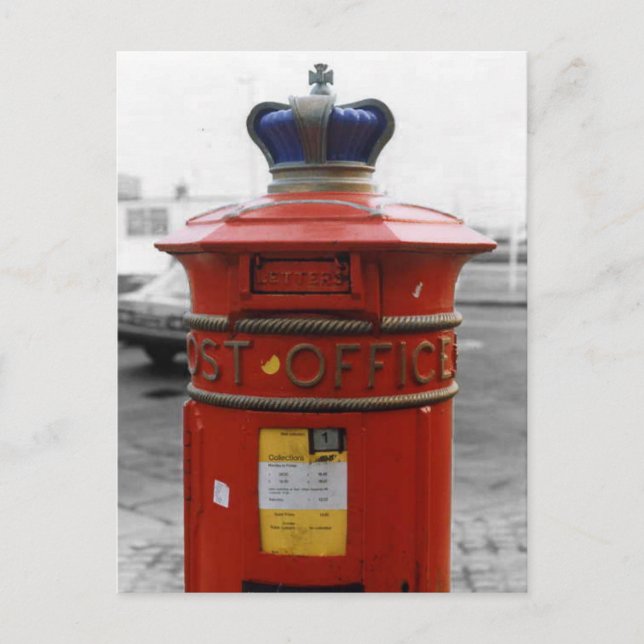 Britische Viktorianische Säulenbox - Liverpool Spe Postkarte (Vorderseite)