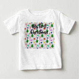 Britische Weihnachten Baby T-shirt