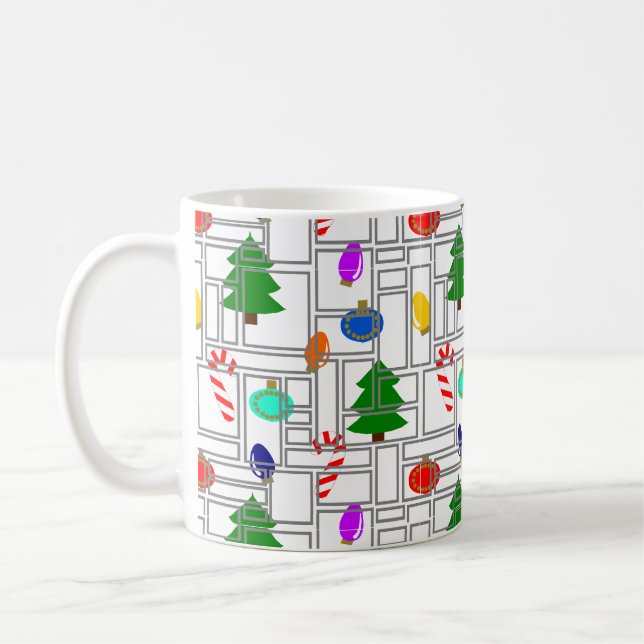 Britische Weihnachten Kaffeetasse (Links)