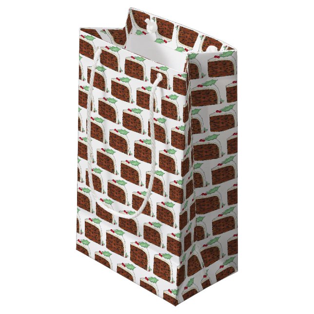 Britische Weihnachtsfeier Kleine Geschenktüte (Vorderseite Schrägansicht)