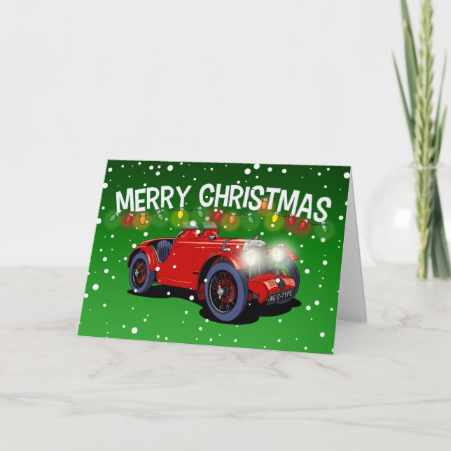 Britische Weihnachtskarte der 1930er Jahre Dankeskarte (Vorderseite)