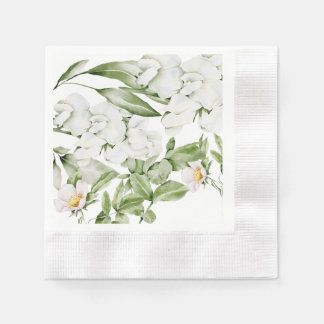 BRITISCHE WEISSE FLUSSFLÄCHENWASSERFARBE ART NAPKI SERVIETTE