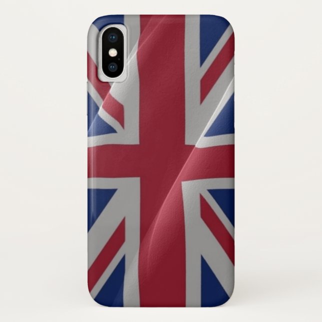 Britische Wellenflagge - Case-Mate iPhone Hülle (Rückseite)
