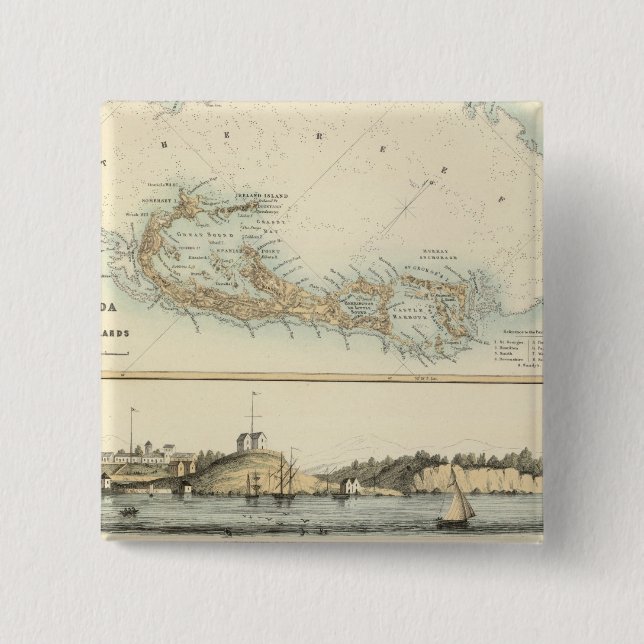 Britische Westindische Possession Button (Vorderseite)