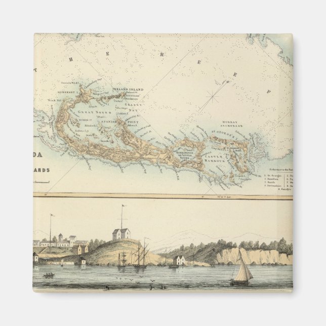 Britische Westindische Possessions Magnet (Vorne)
