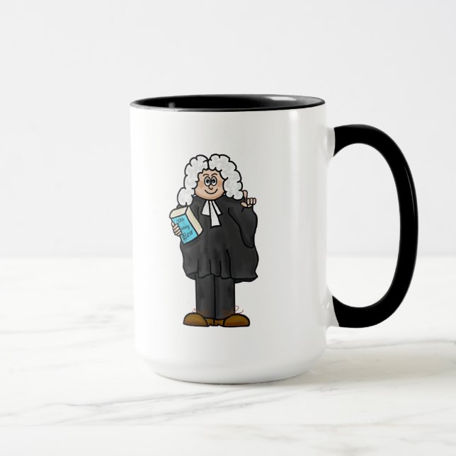 britischer Anwalt mit Wig-Tasse Tasse (Rechts)