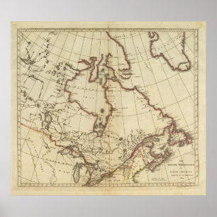 Britischer Besitz in Nordamerika Poster