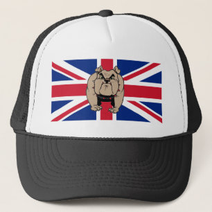Britischer Bulldogge Großbritannien-Hut Truckerkappe