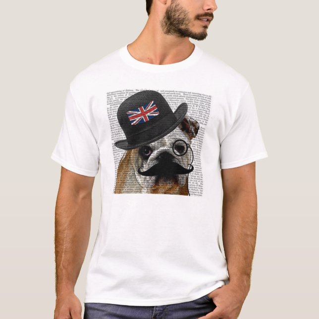 Britischer Bulldoggen-T - Shirt (Vorderseite)