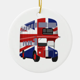Britischer Bus Keramikornament