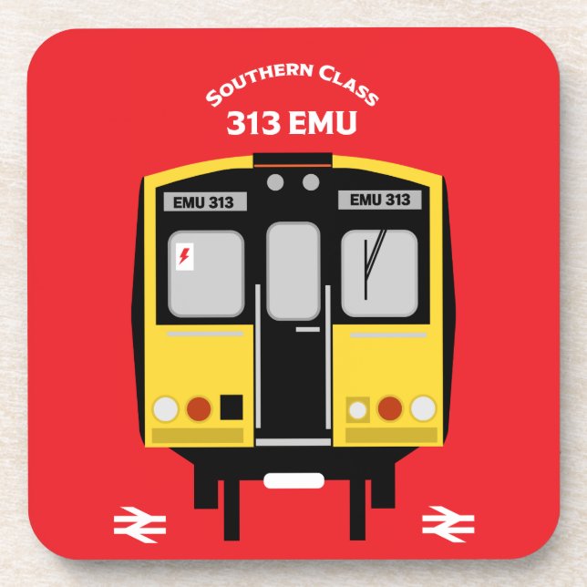 Britischer Eisenbahntrainingsenthusiast Getränkeuntersetzer (Vorderseite)