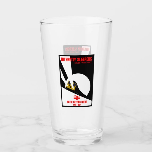 Britischer Eisenbahntrainingsenthusiast Glas (Vorderseite)