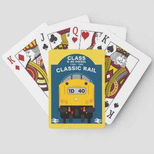 Britischer Eisenbahntrainingsenthusiast Spielkarten