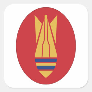 Britischer EOD Quadratischer Aufkleber