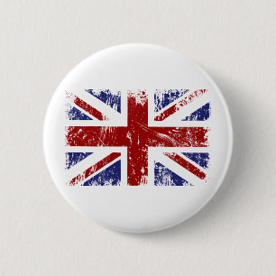 Britischer Flaggen-Gewerkschafts-Jack-PunkGrunge Button