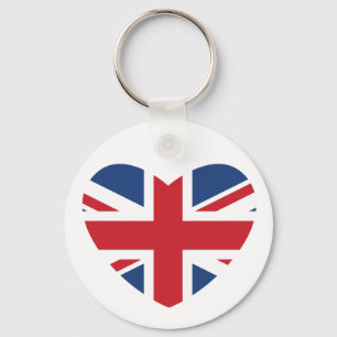 Britischer Herz-Schlüsselanhänger - Schlüsselanhänger