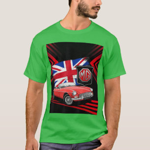 Britischer Klassiker Sportwagen MG MGB Cabrio fami T-Shirt
