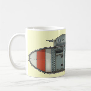 Britischer Mark 1 Panzer Kaffeetasse