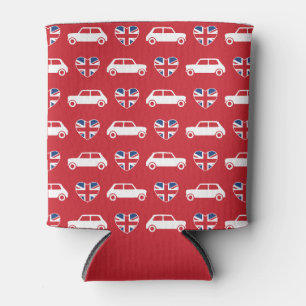 Britischer Mini Cooper Hearts - Roter Can Cooler Dosenkühler