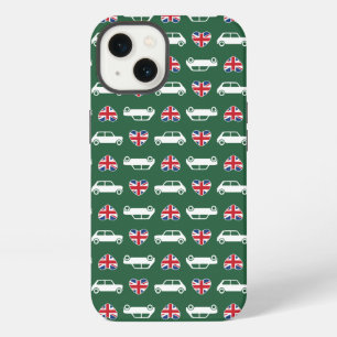 Britischer Mini Cooper Herzen - Grün iPhone Hülle