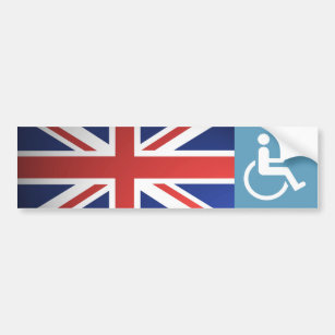 BRITISCHER mit Behinderung Veteran Autoaufkleber
