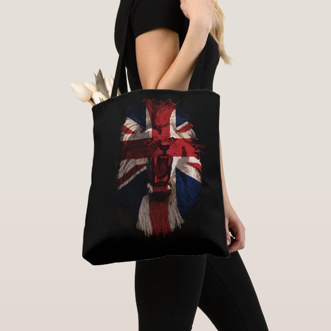 Britischer patriotischer Löwe Tasche (Von Nahem)