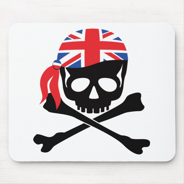 Britischer Pirat Mousepad (Vorne)