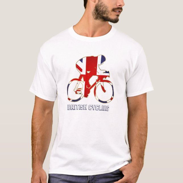 Britischer radfahrenVelo Fahrrad-britischer T-Shirt (Vorderseite)