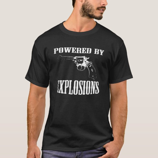 Britischer Revolver angetrieben durch Explosionen T-Shirt (Vorderseite)
