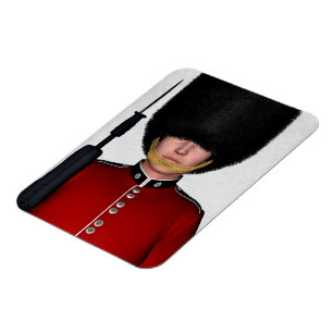 Britischer Royal Guard Soldat London Kunst Magnet