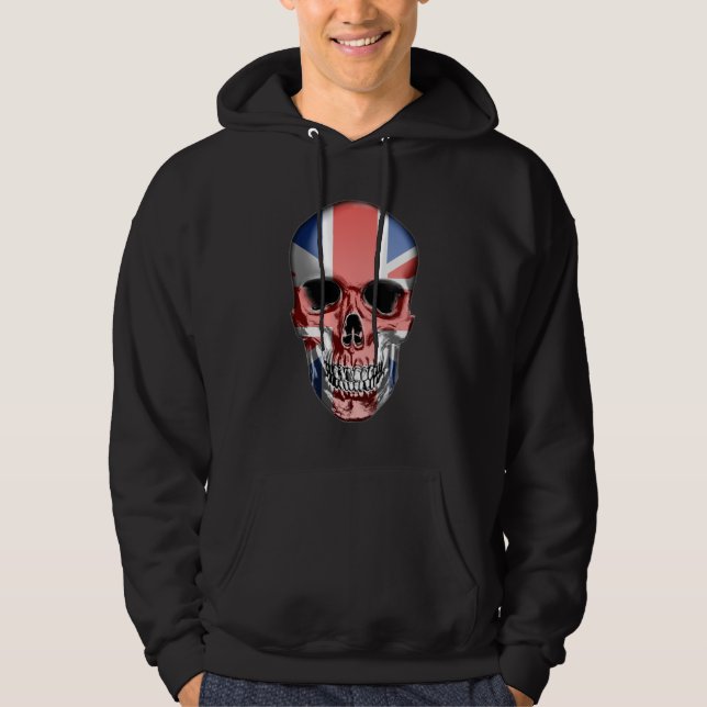 Britischer Schädel Hoodie (Vorderseite)
