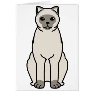 Britischer Shorthair Colourpointed Katzen-Cartoon
