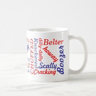 Britischer Slang Kaffeetasse