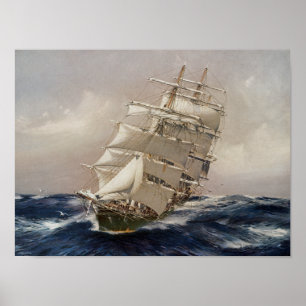 Britischer Tee-Scherer Thermopylae Poster