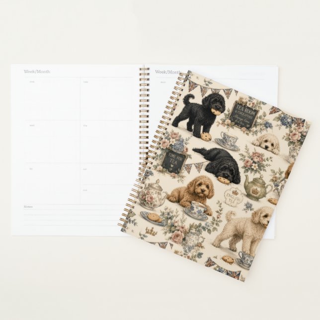 Britischer Teeraum Cockapoo Planer (Anzeige)
