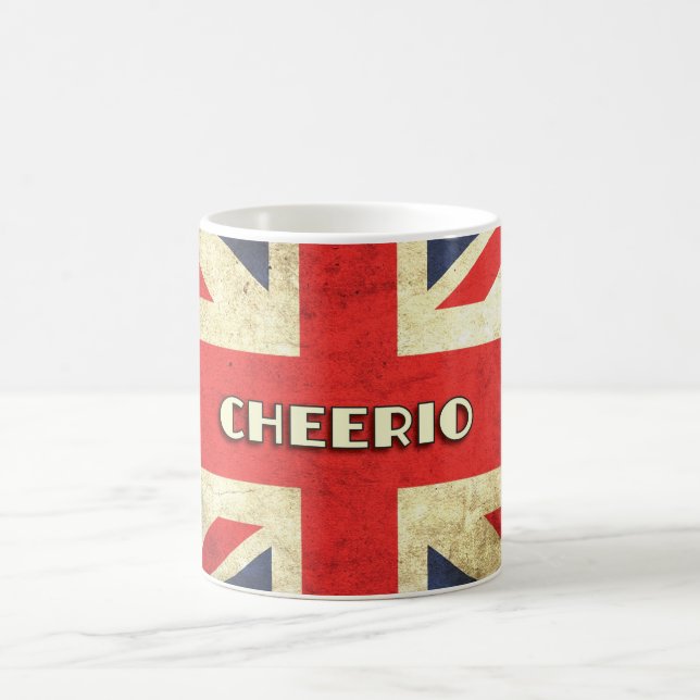 Britischer Text auf Gewerkschafts-JackGrunge | Kaffeetasse (Mittel)