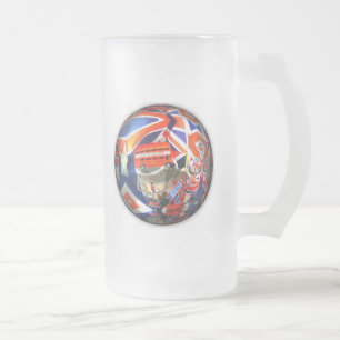 Britischer Tourismus Mattglas Bierglas