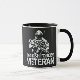 britischer Veteran der Streitkräfte Tasse